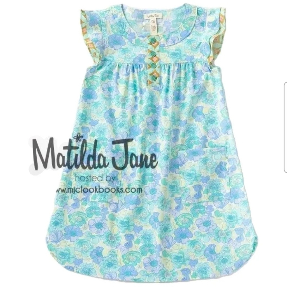 Matilda Jane Dress | Vault: Aqua Azaleas Print Happy & Free Spring 2016 Girls 10